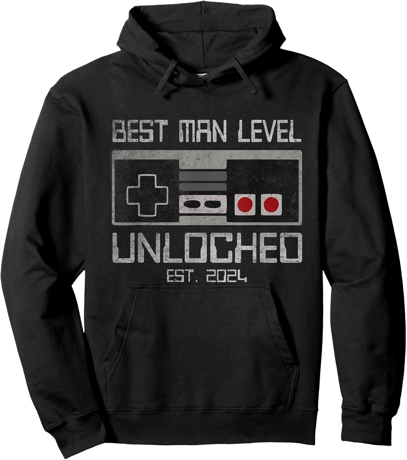 Best Man Bachelor Party For Gamer Husband Wedding Hoodie - Hoodie | Black