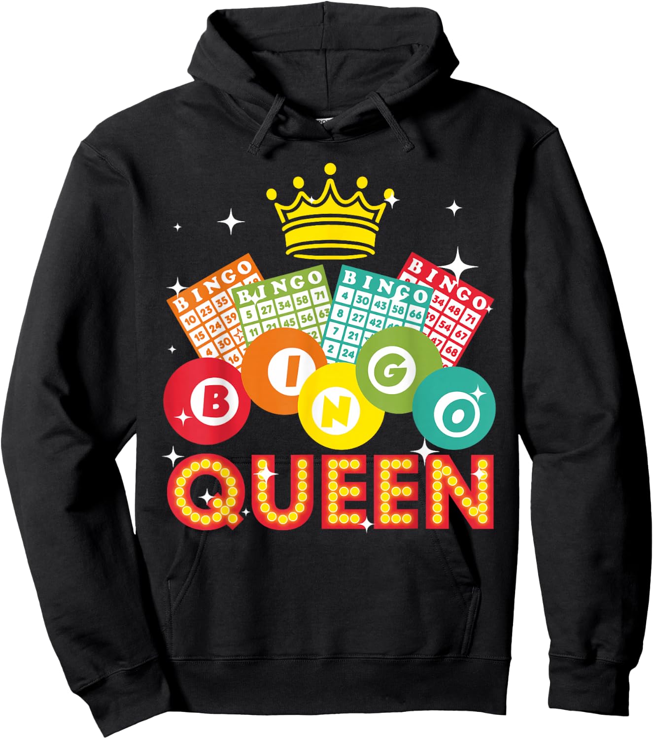 Cute Bingo Designs Mom Bingo Lovers Casino Players Small Hoodie - Hoodie | Black