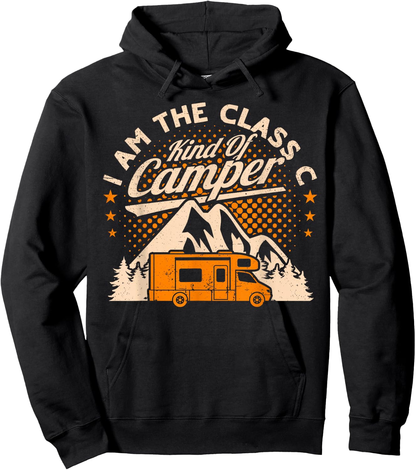 RV Class C Kind of Camper Funny Camping Man Women Hoodie - Hoodie | Black