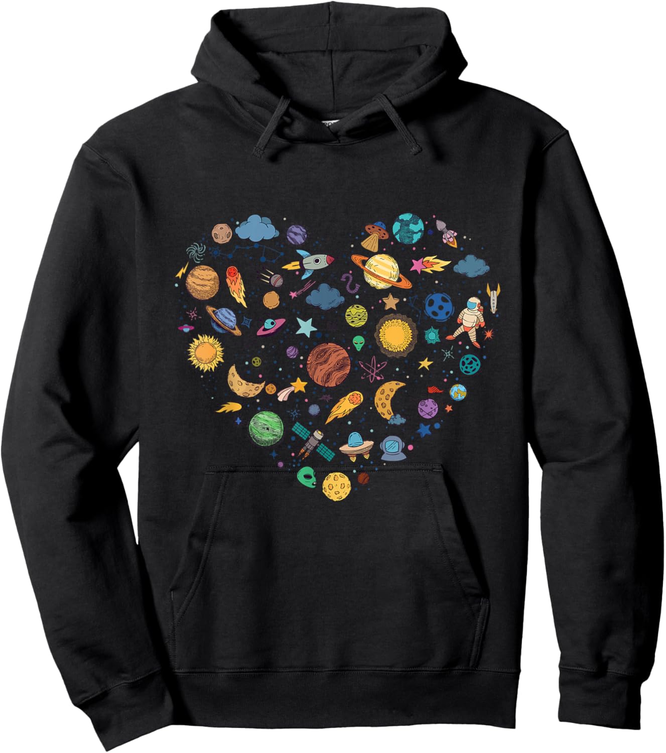 Our Solar System planet, Science Education Space kids boys Hoodie - Hoodie | Black