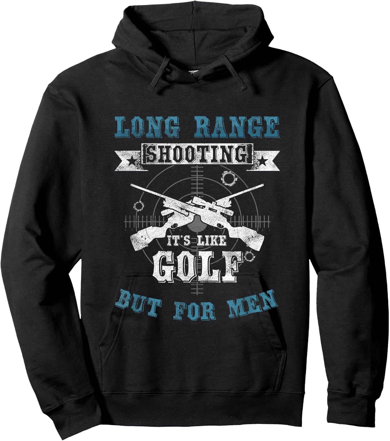 Long Range Shooting Like Golf Gun Hoodie - Hoodie | Black