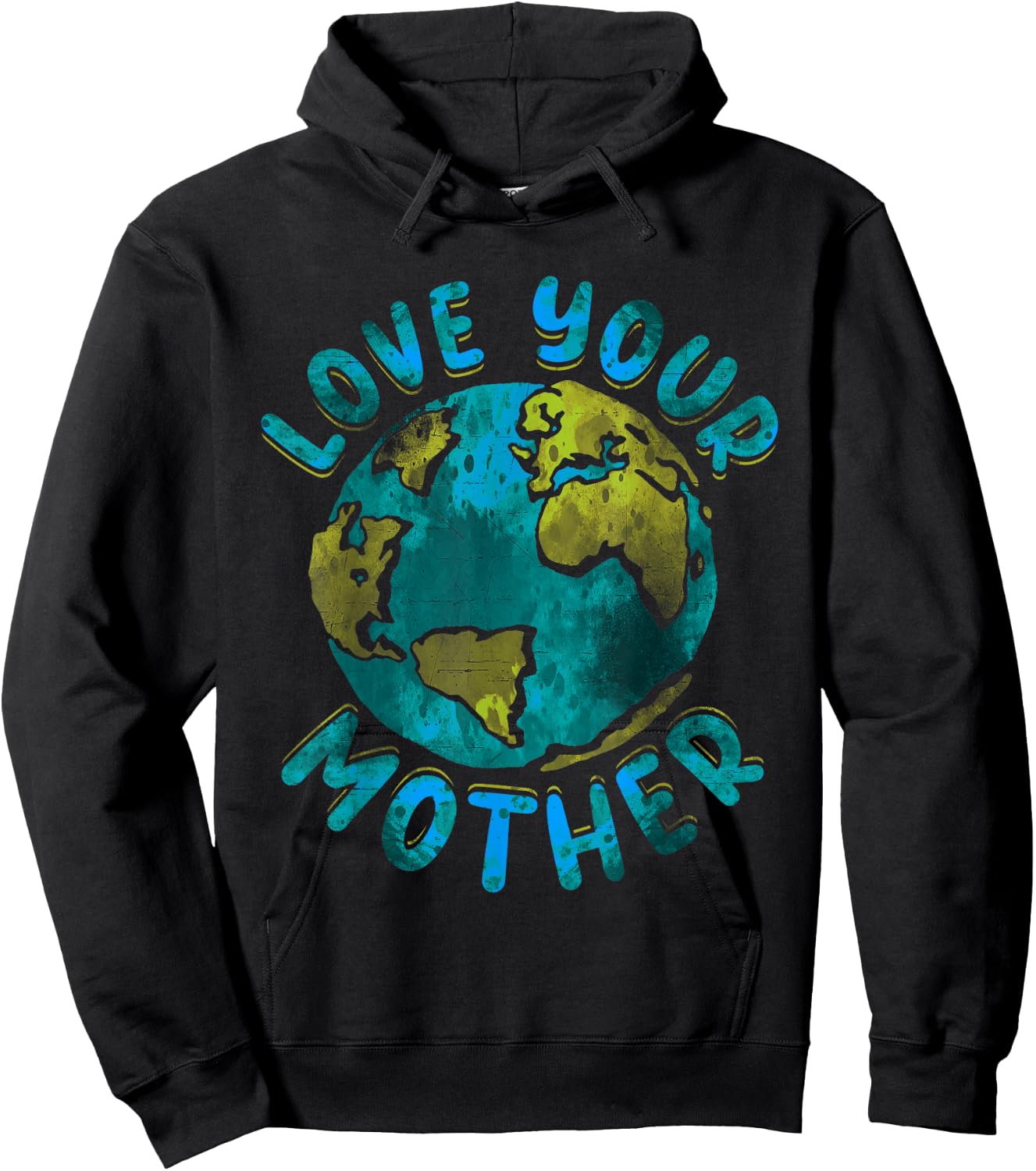 Love Your Mother Earth Day Environmental Awareness Hoodie - Hoodie | Black