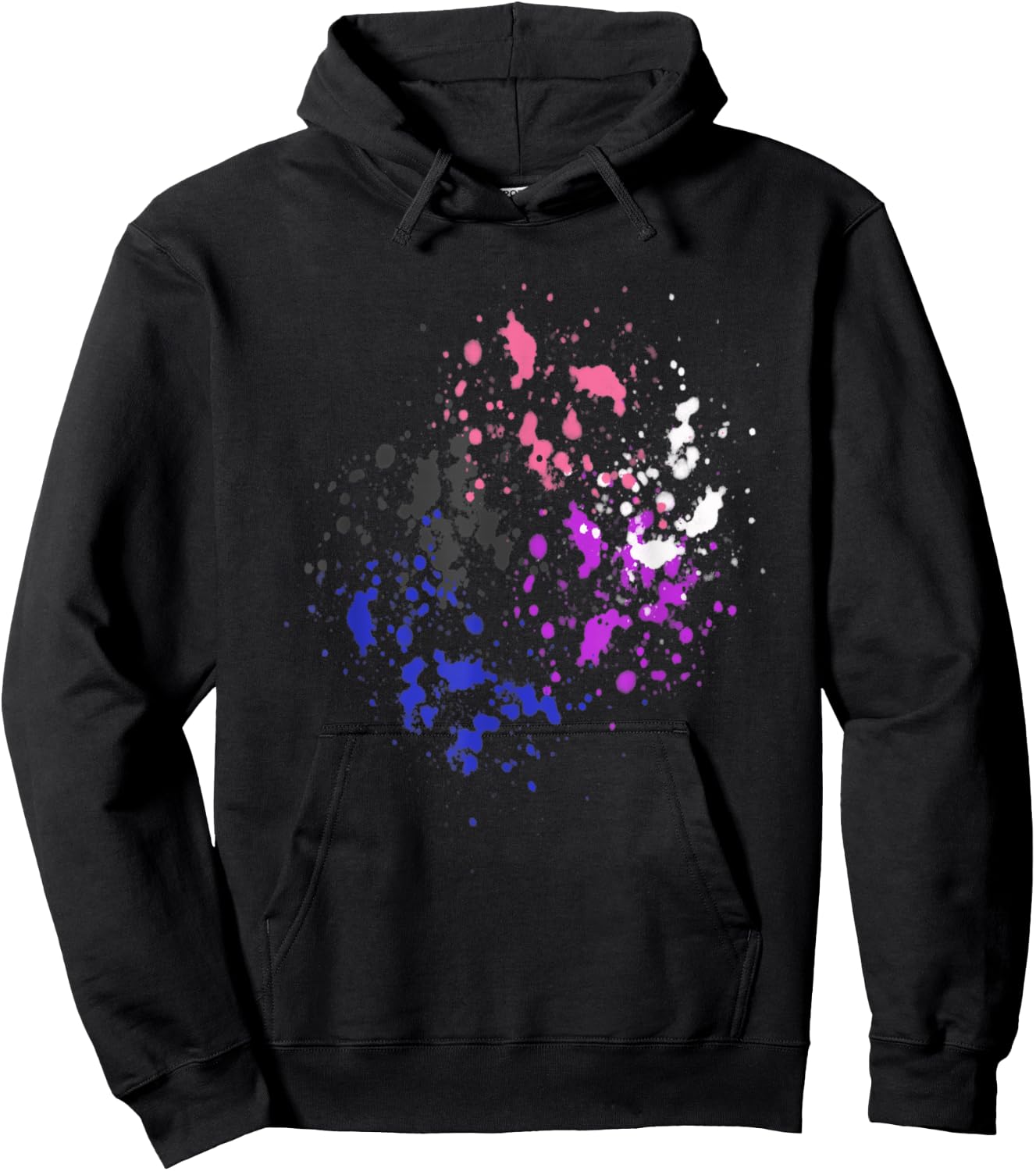 Subtle Genderfluid Pride, Pride Flag Hoodie - Hoodie | Black