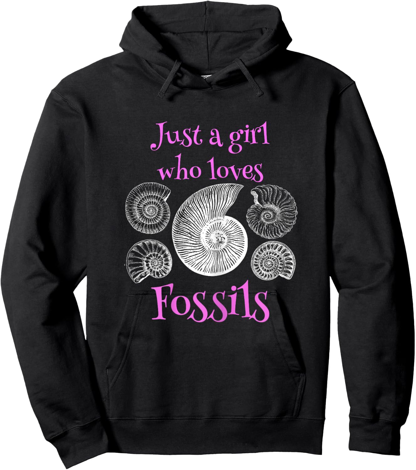 Just A Girl Who Loves Fossils Fossil Collector Hoodie - Hoodie | Black