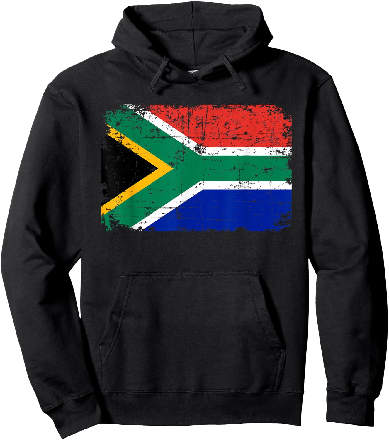 South Africa Flag Hoodie - Hoodie | Black