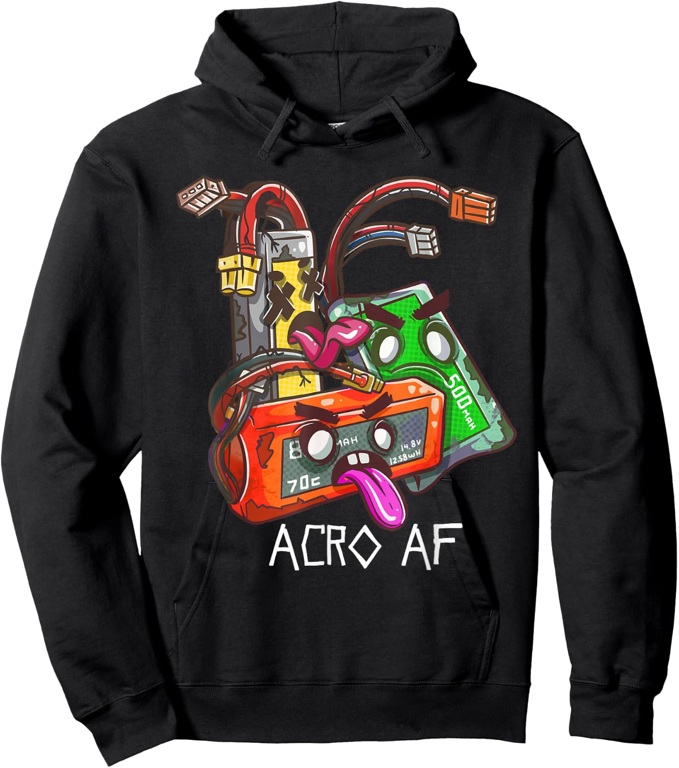 FPV Pilot RC Freestyle Drone Copter Racing Kwad Acro AF Hoodie - Hoodie | Black