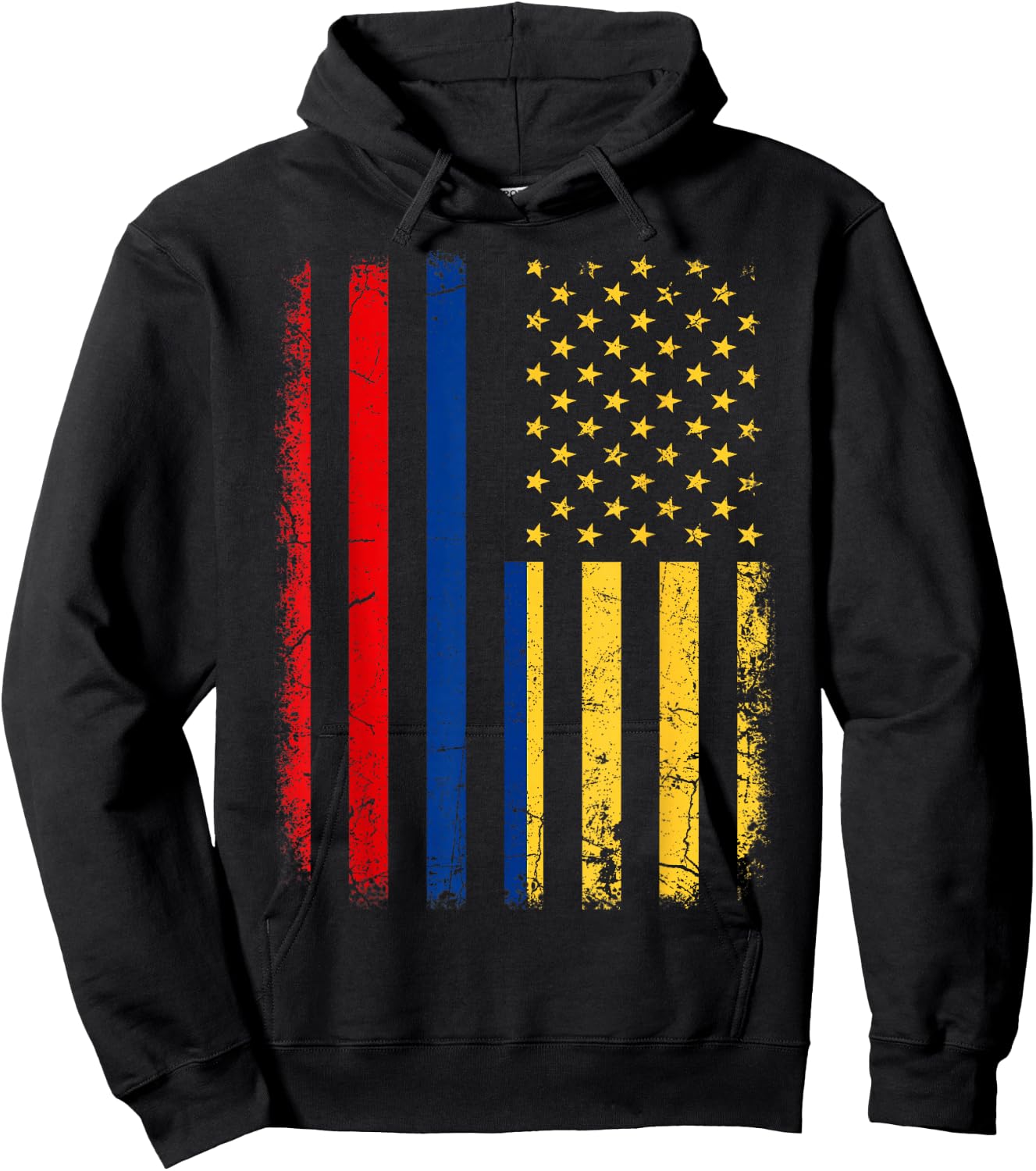 Colombian American Flag Colombian Roots Colombia America Small Hoodie - Hoodie | Black