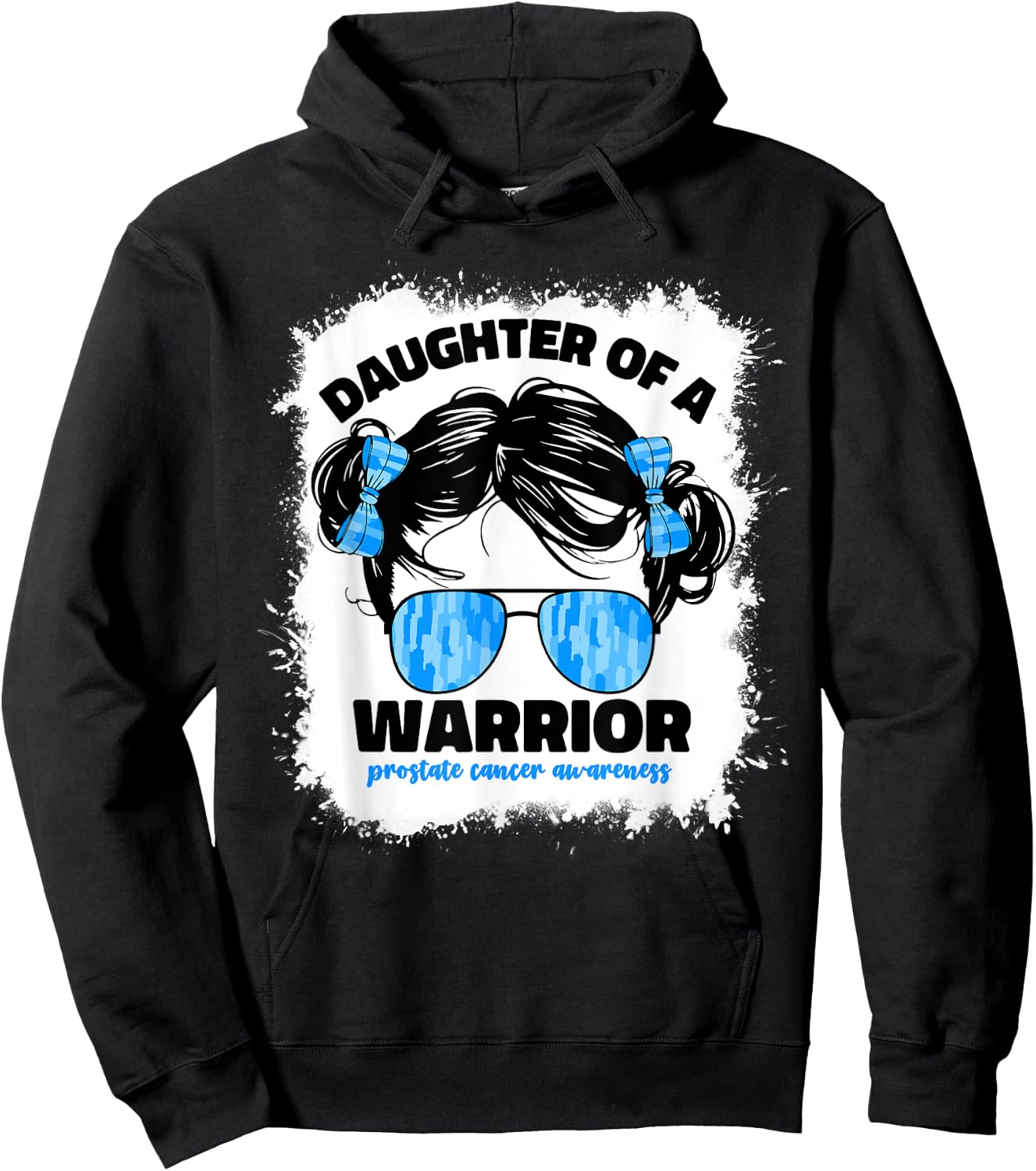 Daughter Of A Warrior Prostate Cancer Awareness Month Girls Hoodie - Hoodie | Black