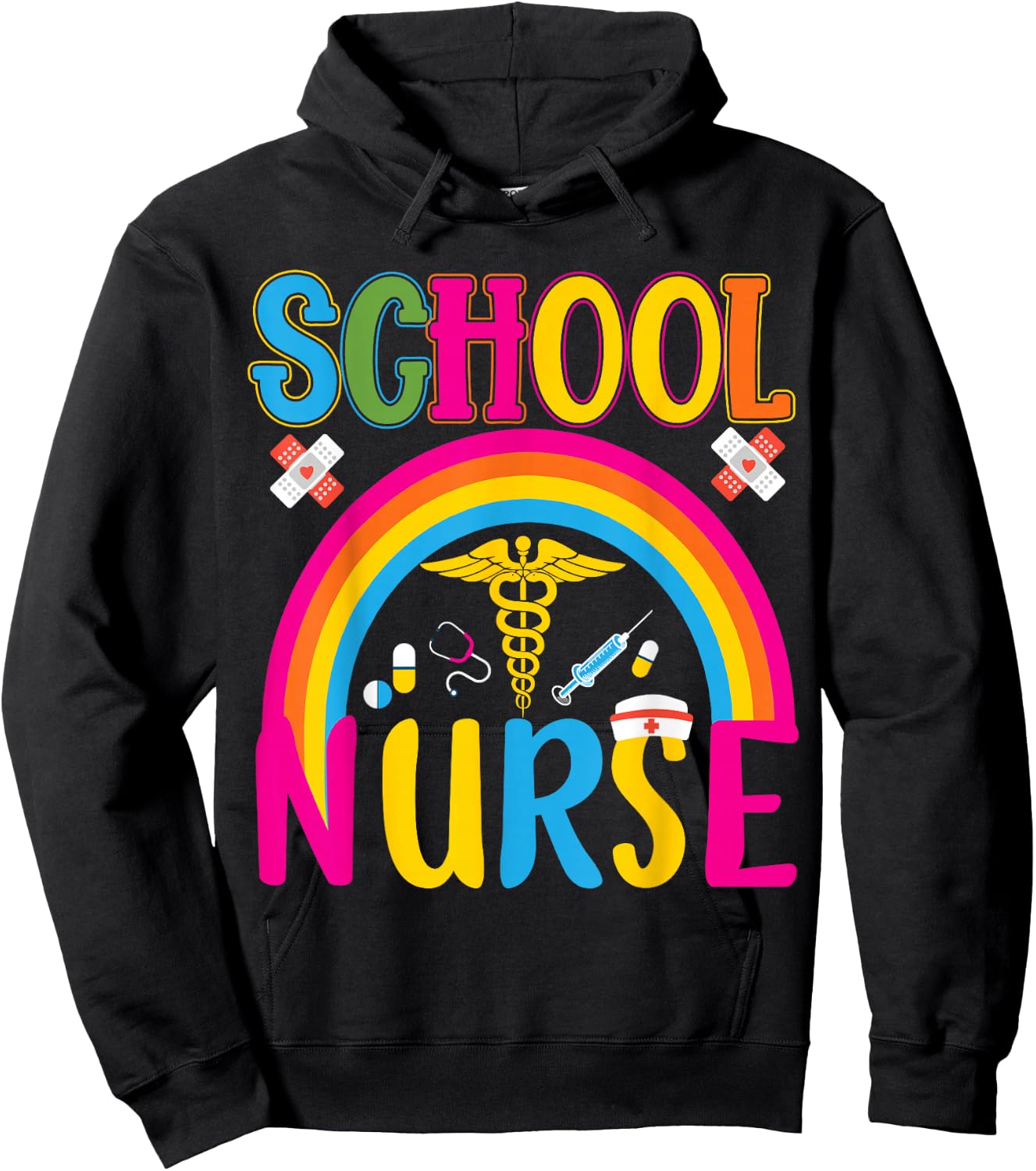 School Nurse | School Nurse Hoodie - Hoodie | Black