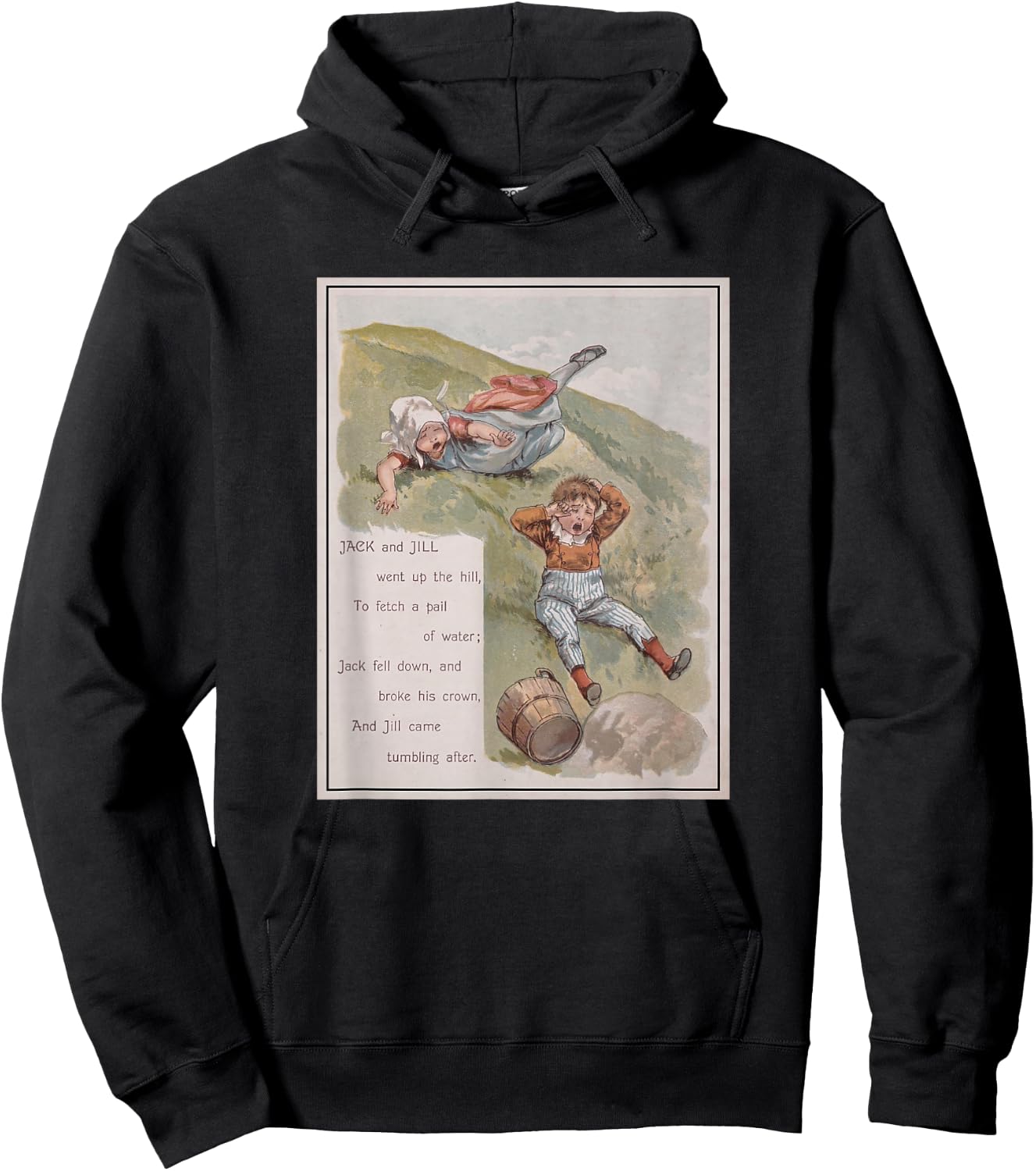 Jack and Jill Went Up The Hill Hoodie - Hoodie | Black