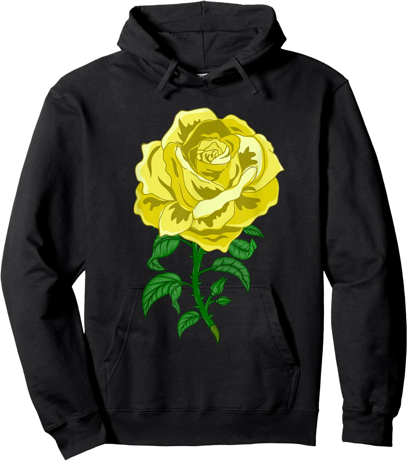 Rose Flower Hobby Gardener Gardener - Garden Yellow Rose Hoodie - Hoodie | Black