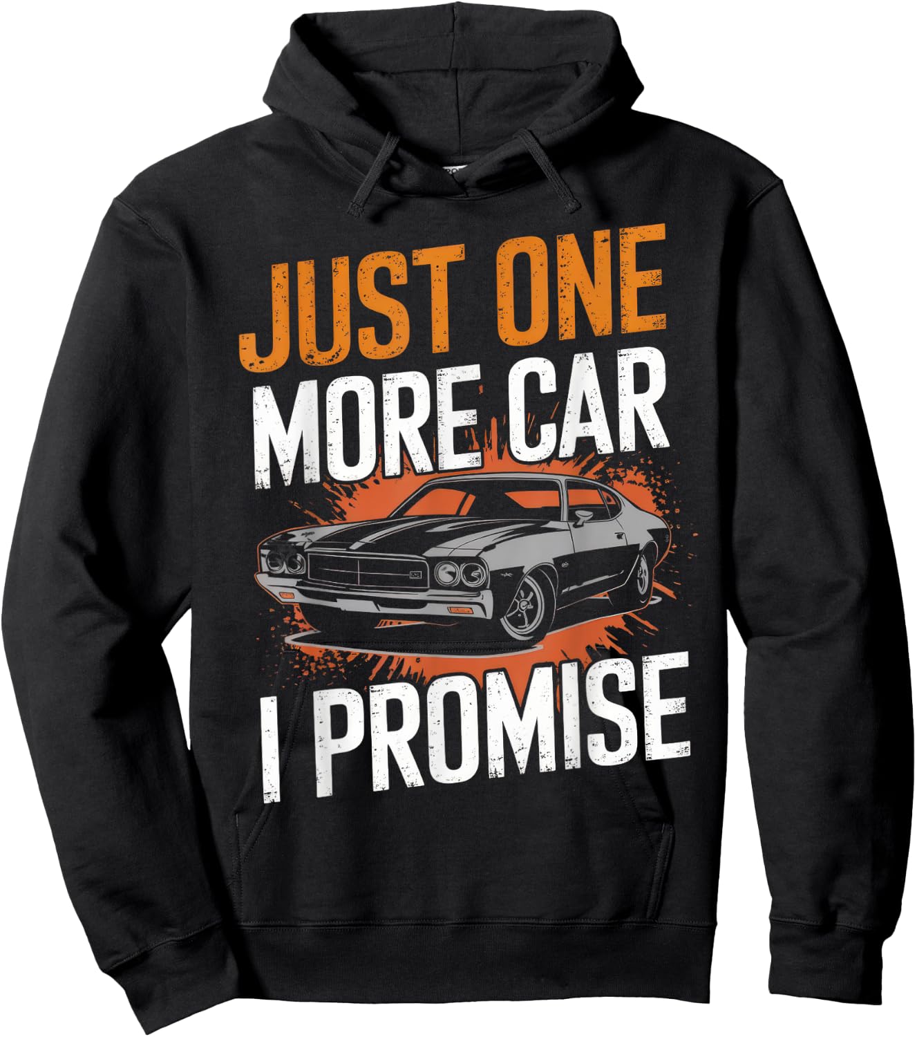 Just One More Car I Promise Automobile Enthusiast Mechanic Hoodie - Hoodie | Black