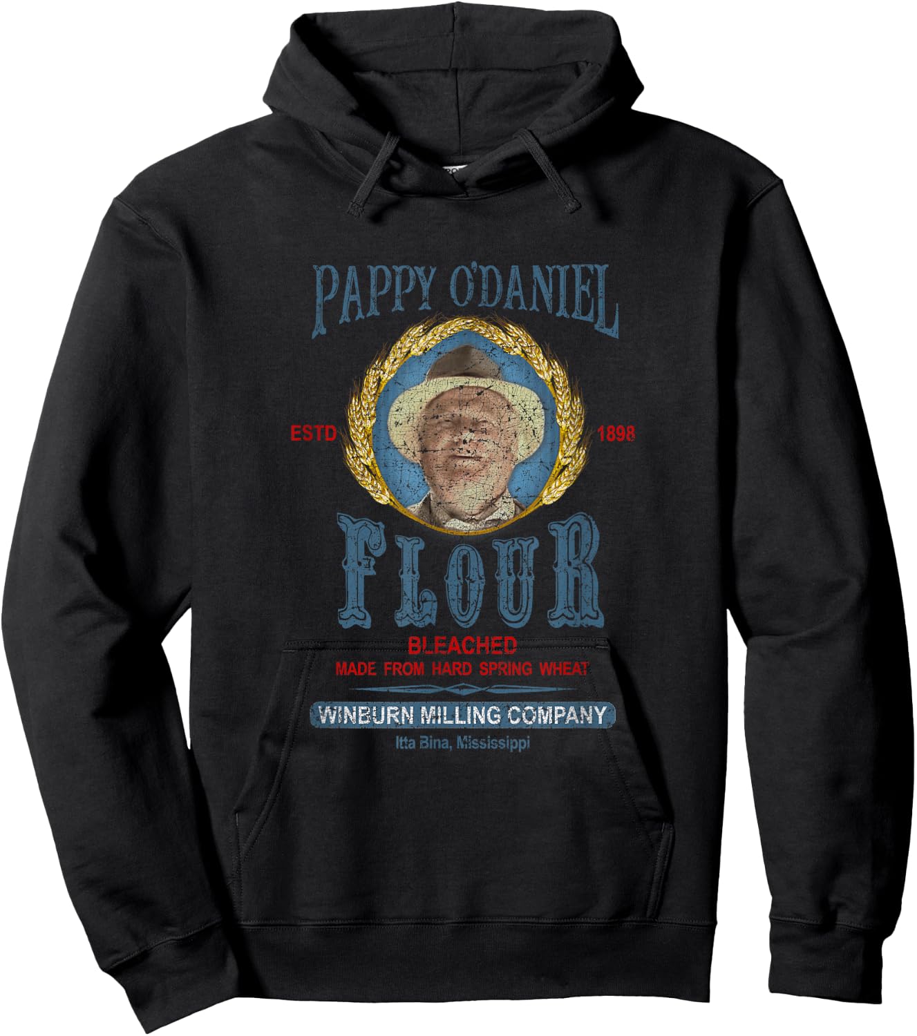 O Brother Where Art Thou | Pappy O'Daniel Flour Funny Movie Hoodie - Hoodie | Black