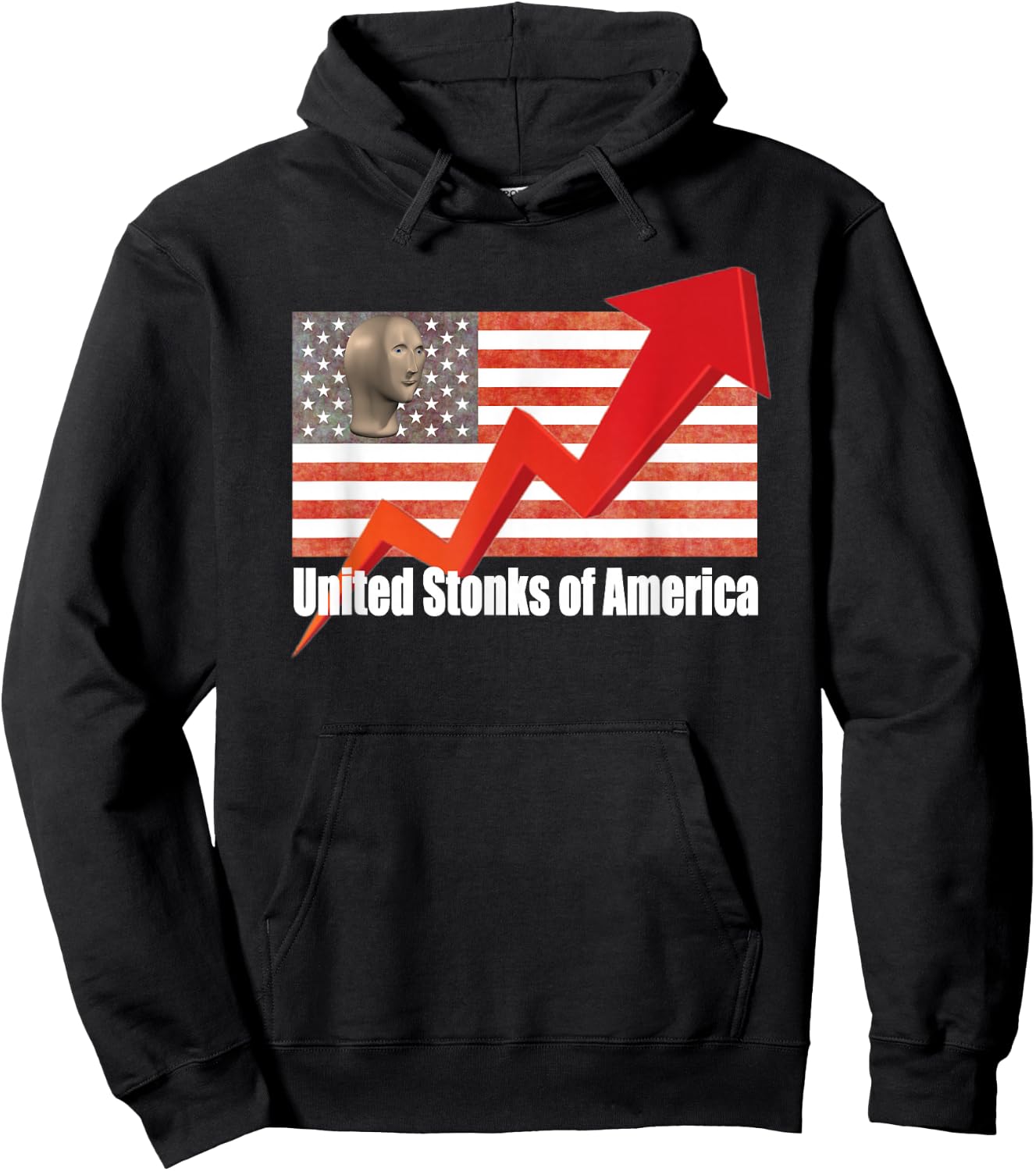 United Stonks Of America Hoodie - Hoodie | Black