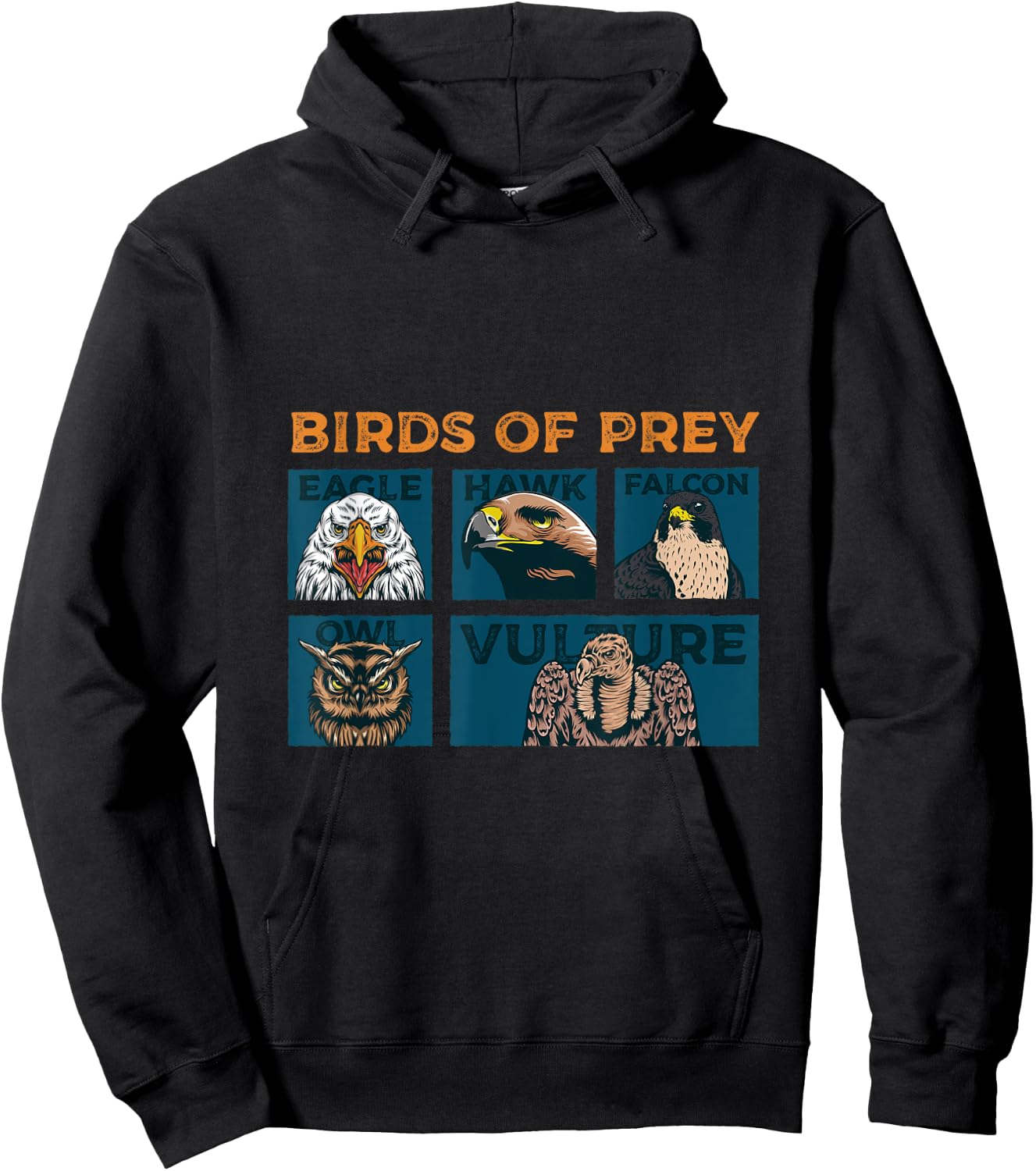 The Birds Of Prey Predator Animal Vulture Hoodie - Hoodie | Black