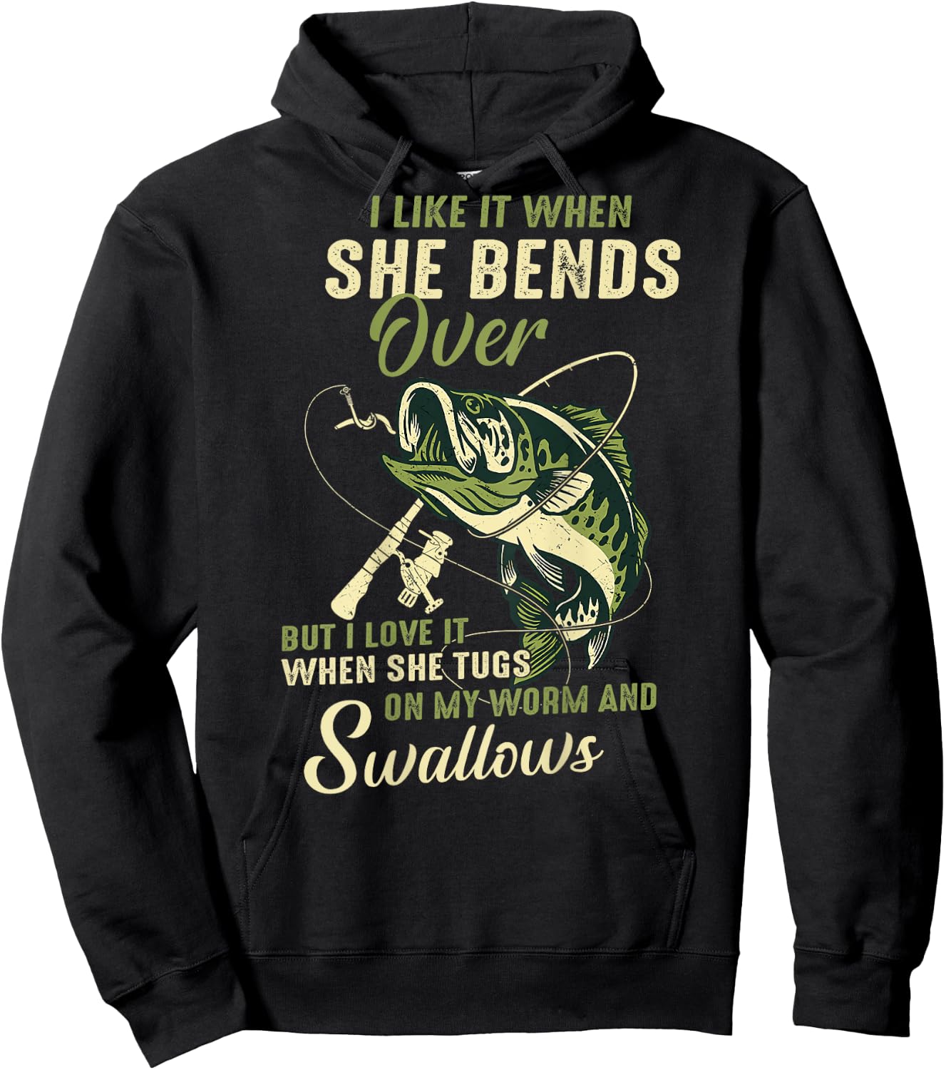 I like it when she bends over but I love it Hoodie - Hoodie | Black