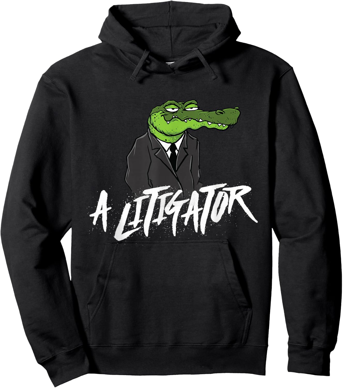 A Litigator - Lawyer Law School Degree Attorney Hoodie - Hoodie | Black