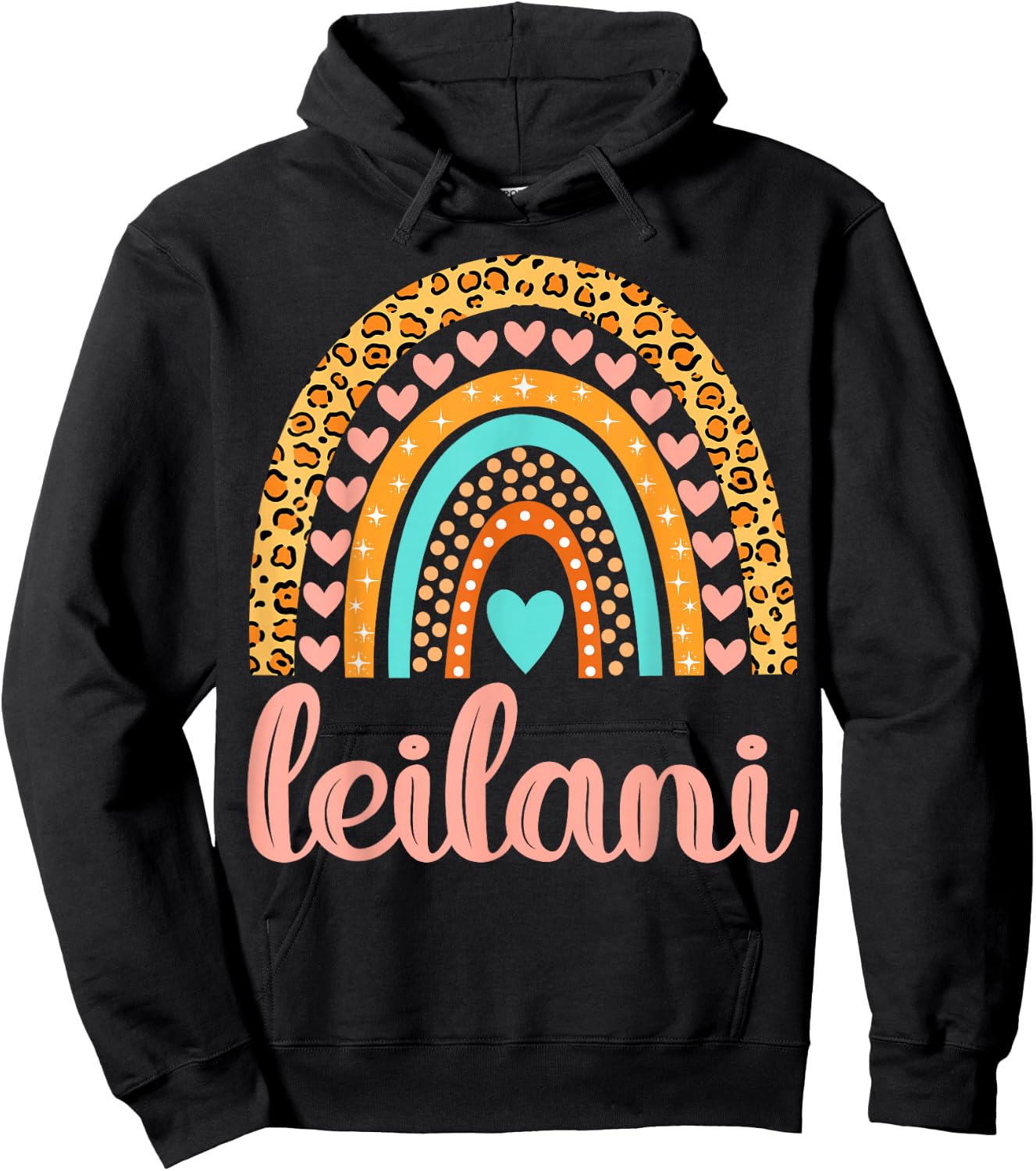 Leilani Leilani Name Birthday Shirt Gift Hoodie - Hoodie | Black