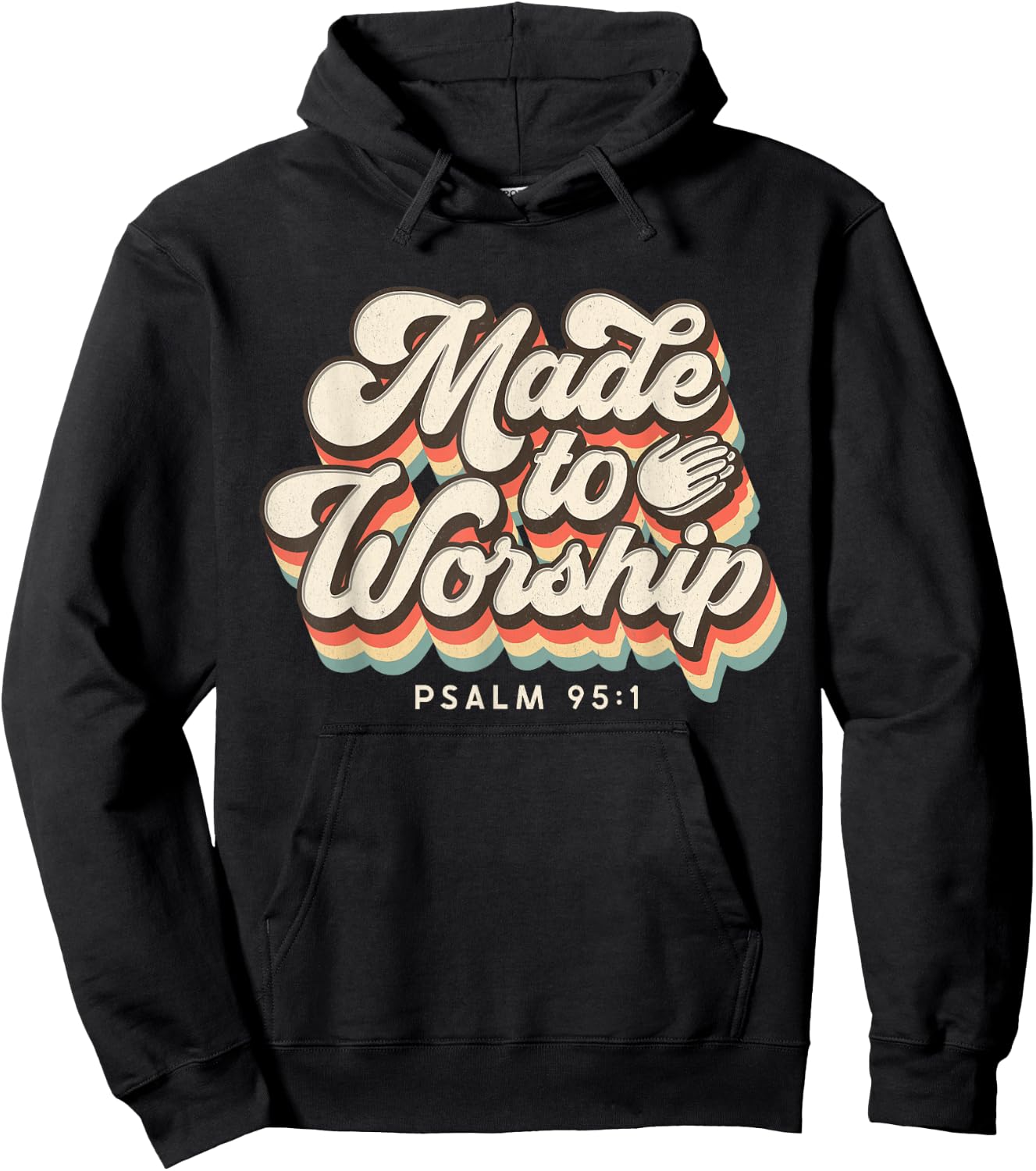 Made to Worship gifts praise Psalm verse Christian leader Hoodie - Hoodie | Black