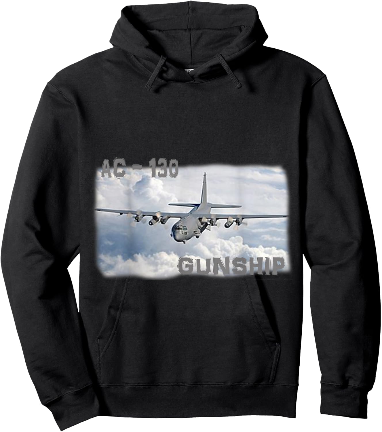 Ac 130 Gunship Military Airplane Adult Children Shirt Hoodie - Hoodie | Black