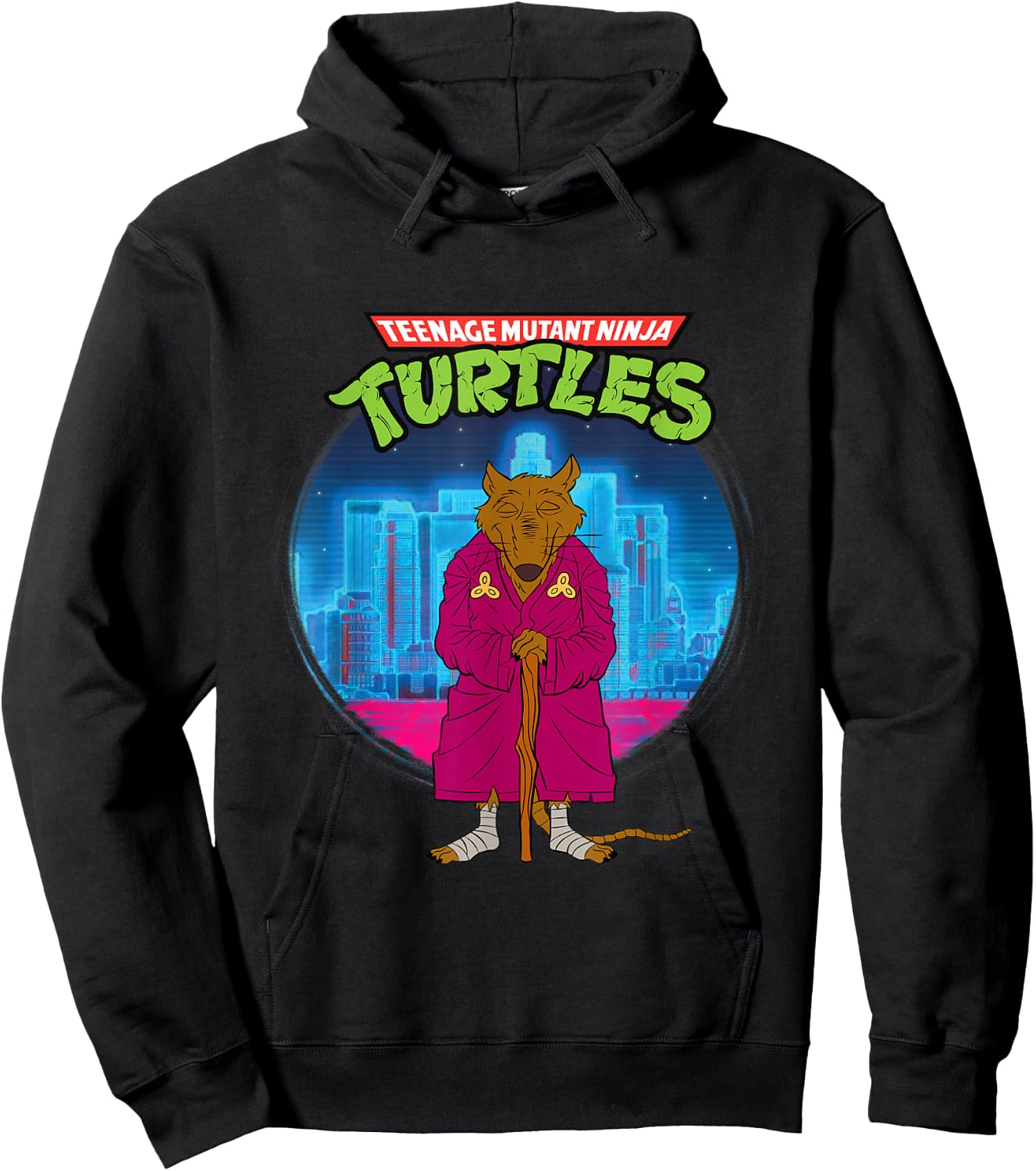 Mademark x Teenage Mutant Ninja Turtles - Original Teenage Mutant Ninja Turtles Splinter the Rat Hoodie - Hoodie | Black