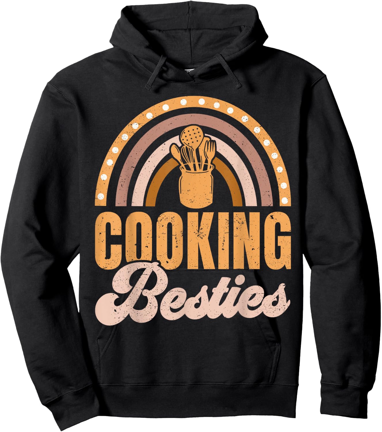 Cooking Besties BFF Best Friends Bestie Hoodie - Hoodie | Black