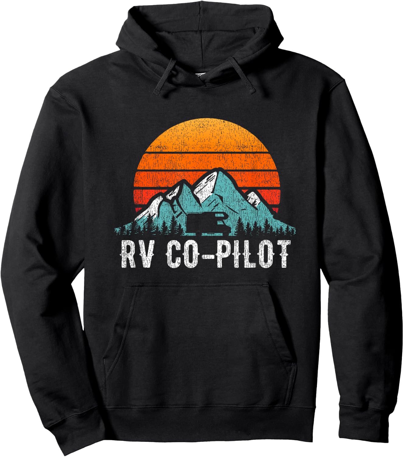RV Co-Pilot Shirt Motorhome Passenger WOMO Travel Gift Hoodie - Hoodie | Black