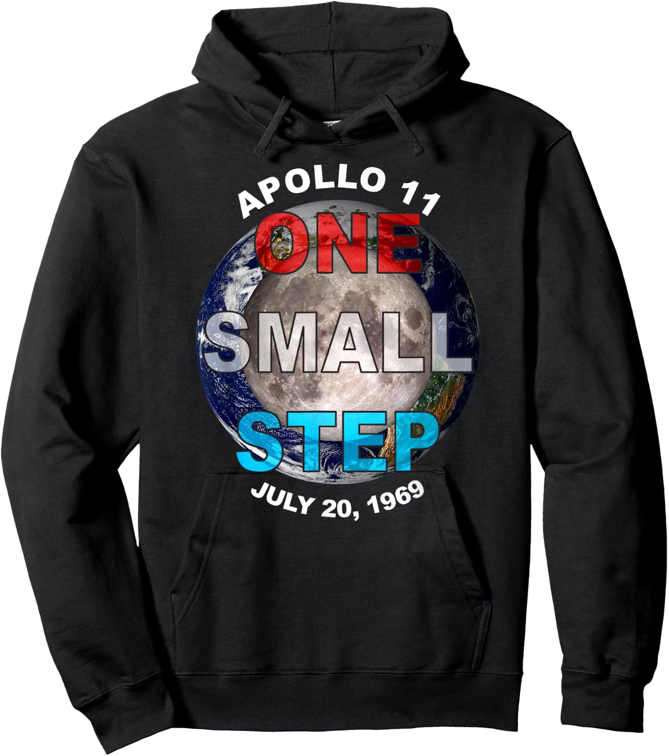Apollo 11 50th One Small Step (3) Hoodie - Hoodie | Black