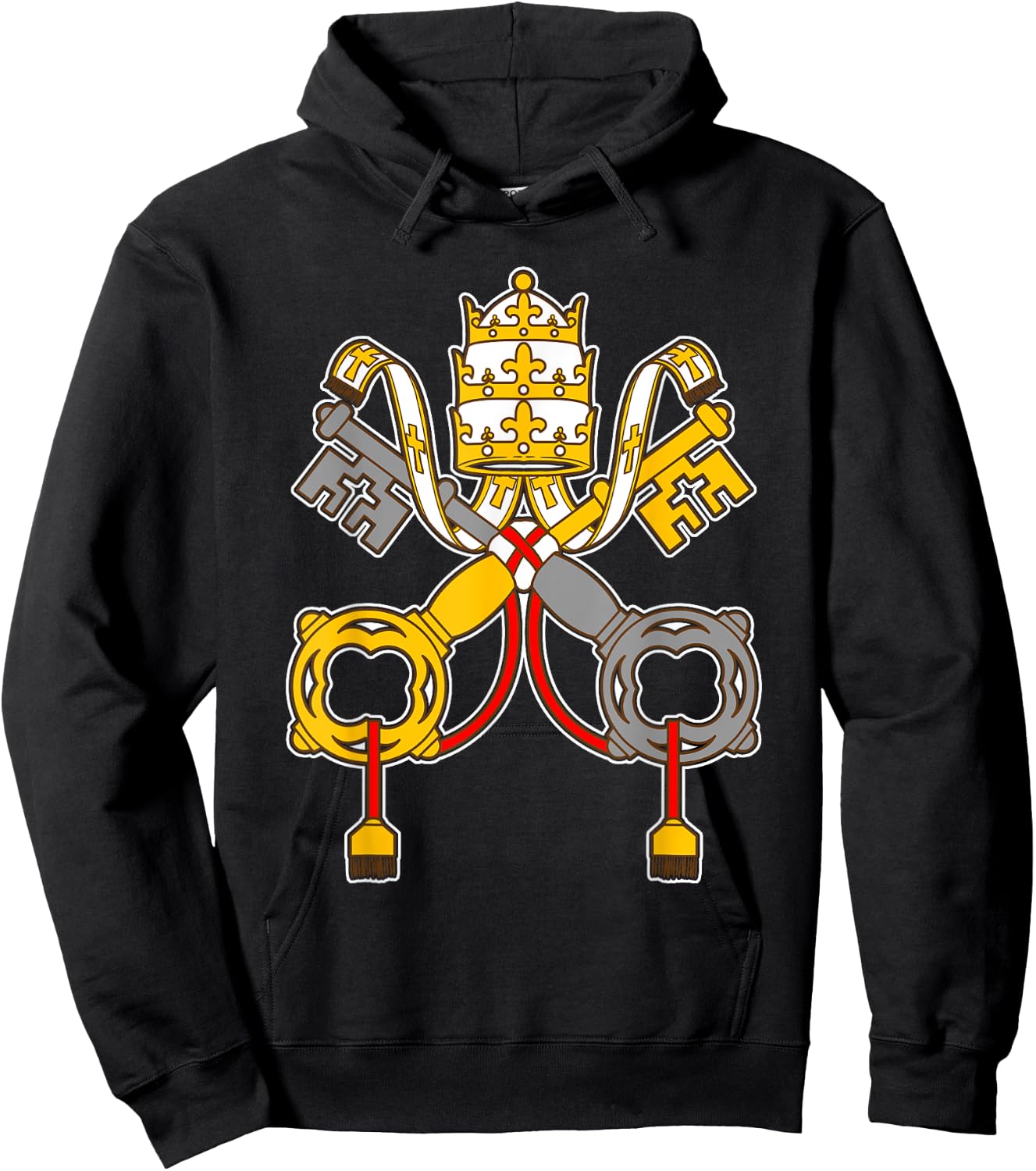 St Peter Shirt - Vintage Catholic t Art keys to the kingdom Hoodie - Hoodie | Black