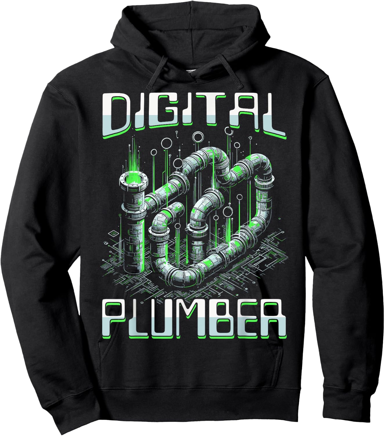 Digital Plumber Problem Solver Programmer Software Engineers Hoodie - Hoodie | Black