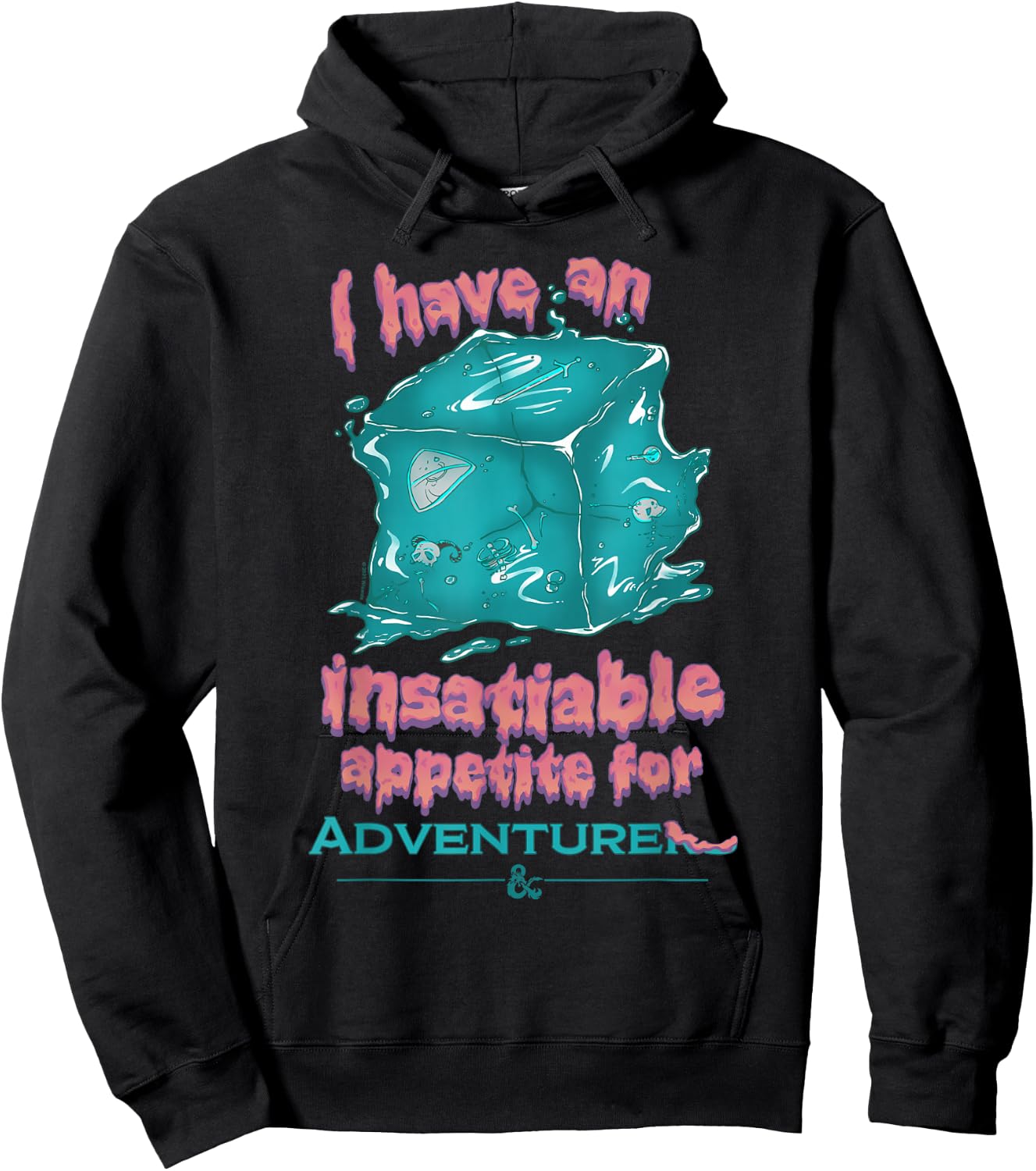 Dungeons & Dragons Insatiable Appetite for Adventure Hoodie - Hoodie | Black