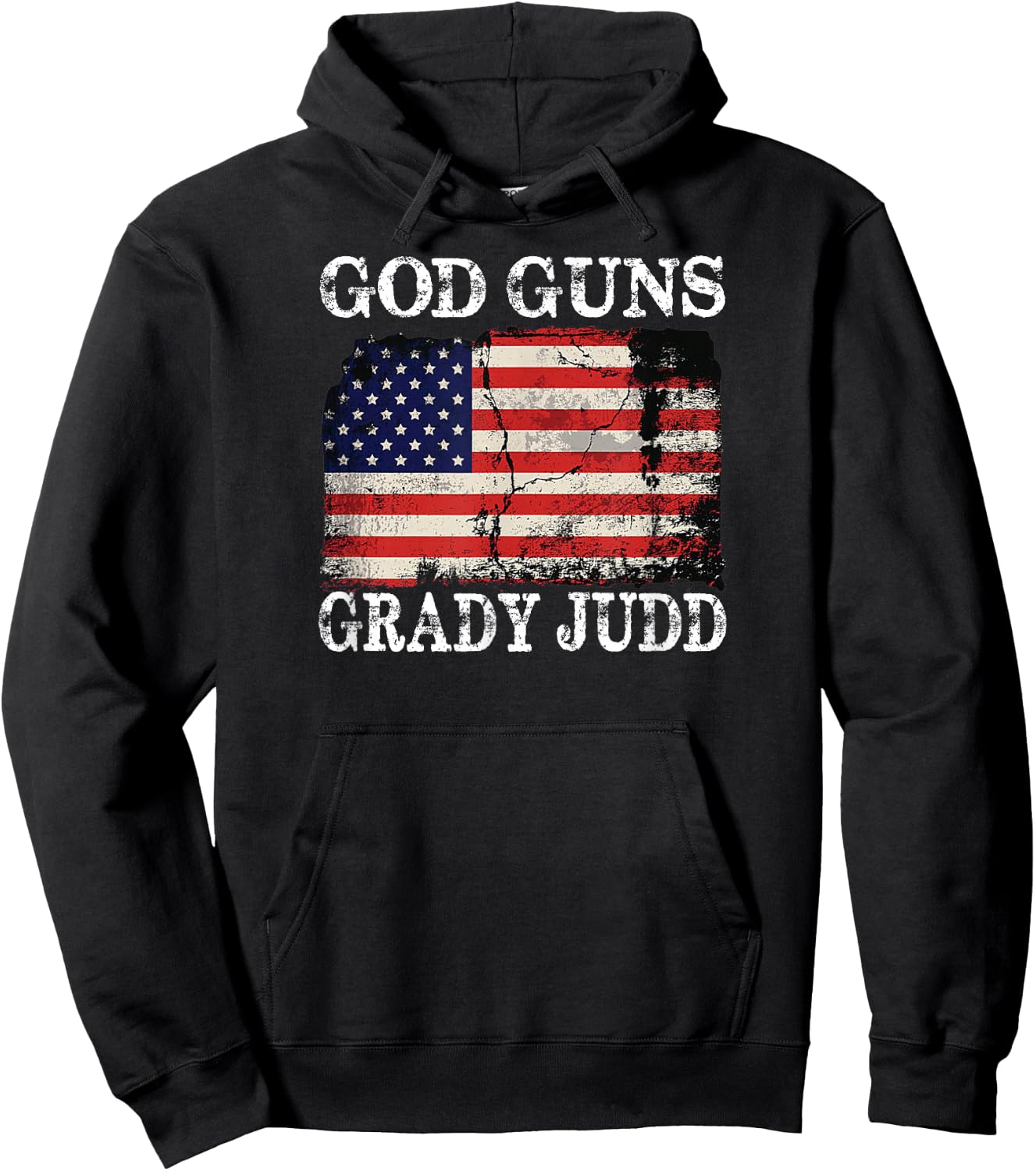 God Guns Grady Judd Us Flag Hoodie - Hoodie | Black