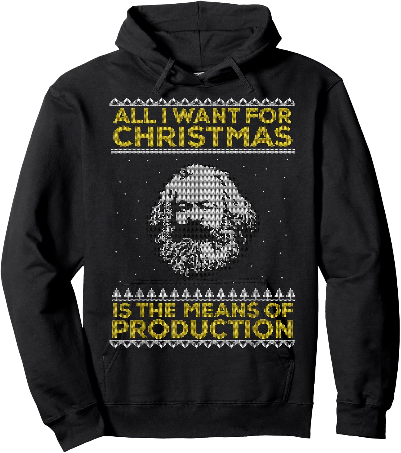 Marx - All I Want For Christmas is the Means of Production Hoodie - Hoodie | Black