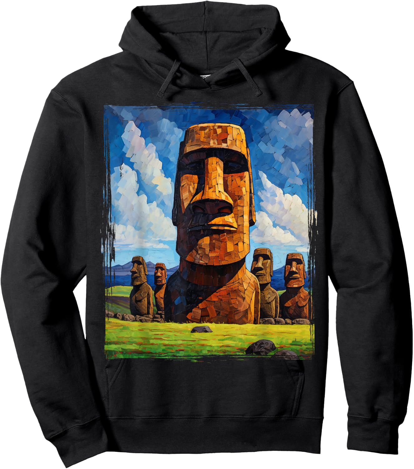 Easter Island Moai Statue Monolith World Mystery Hoodie - Hoodie | Black