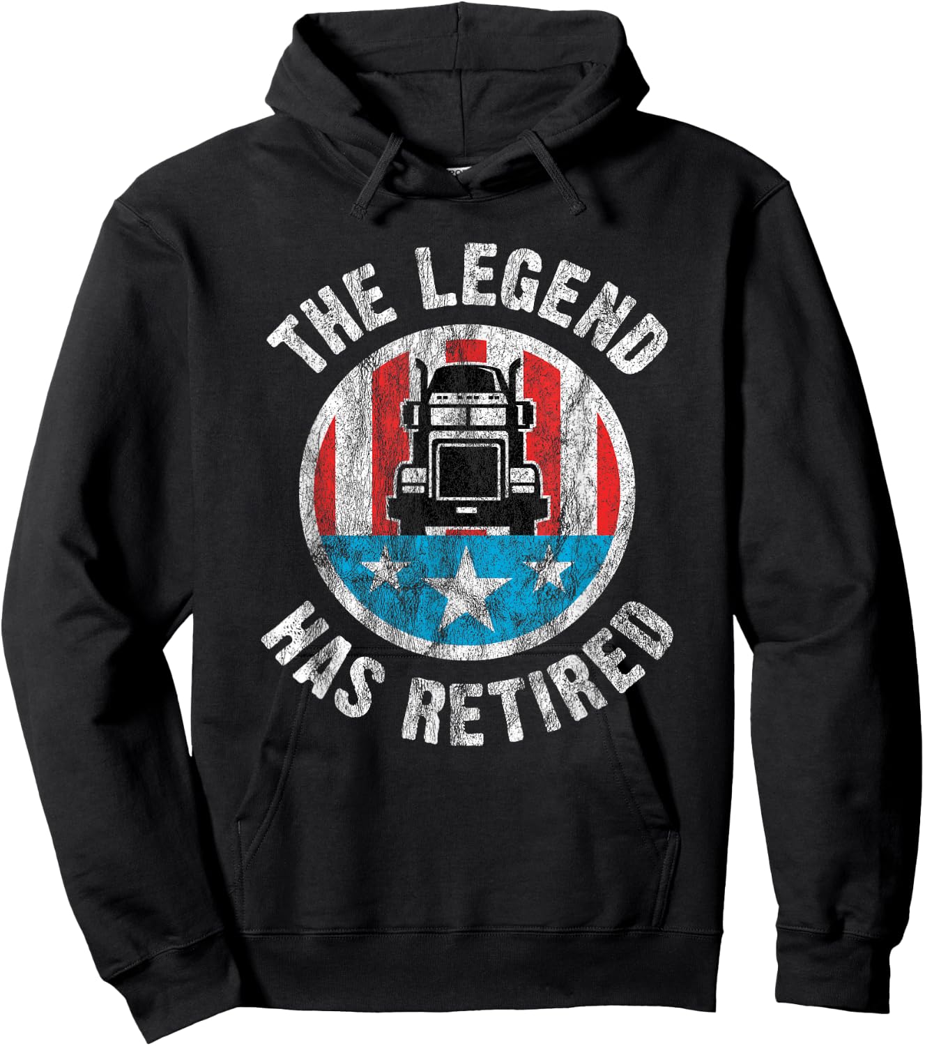 Retirement Shirt For Truckers | Truck Driver Retirement Hoodie - Hoodie | Black