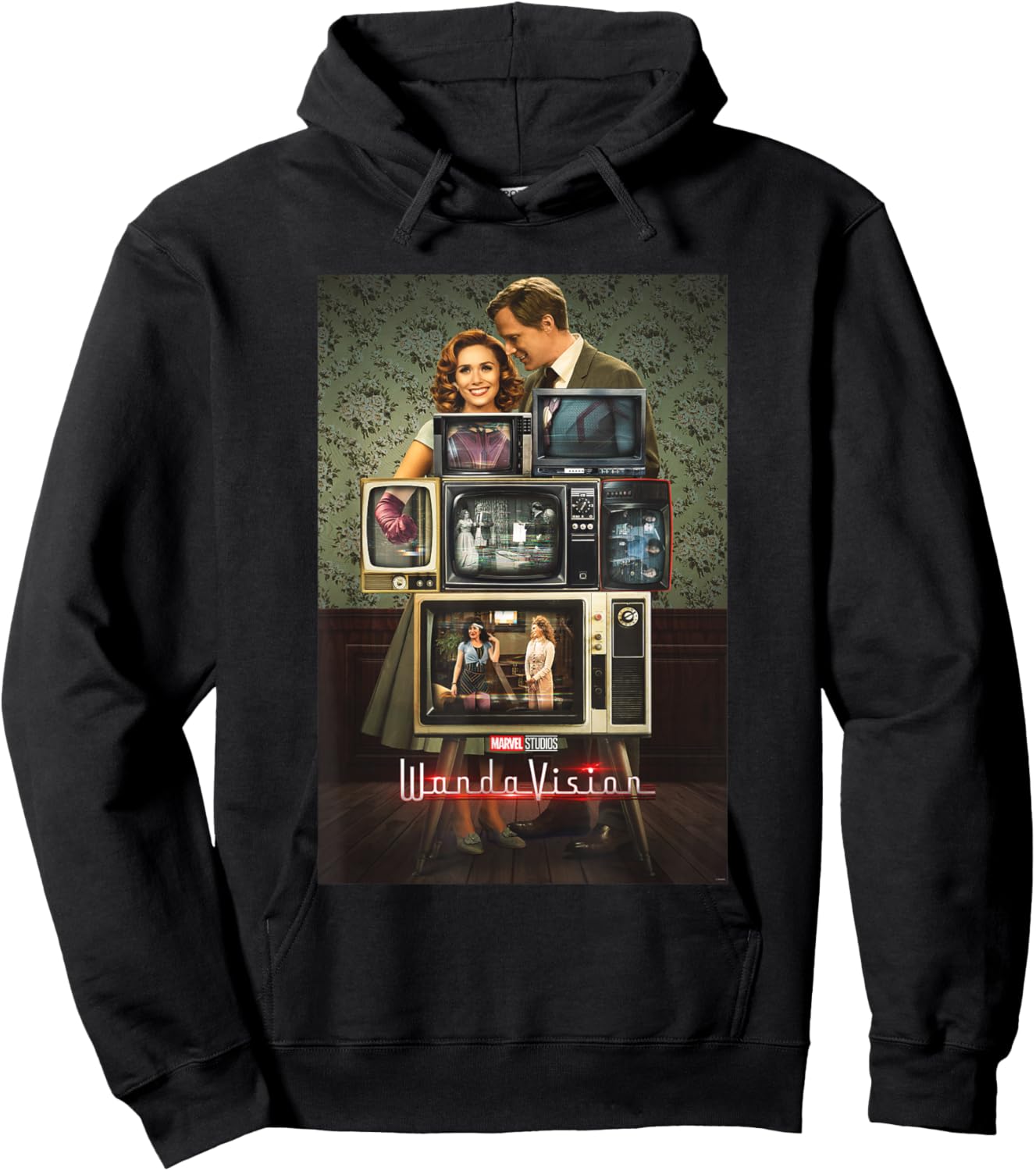 Marvel WandaVision Through The Years Poster Hoodie - Hoodie | Black