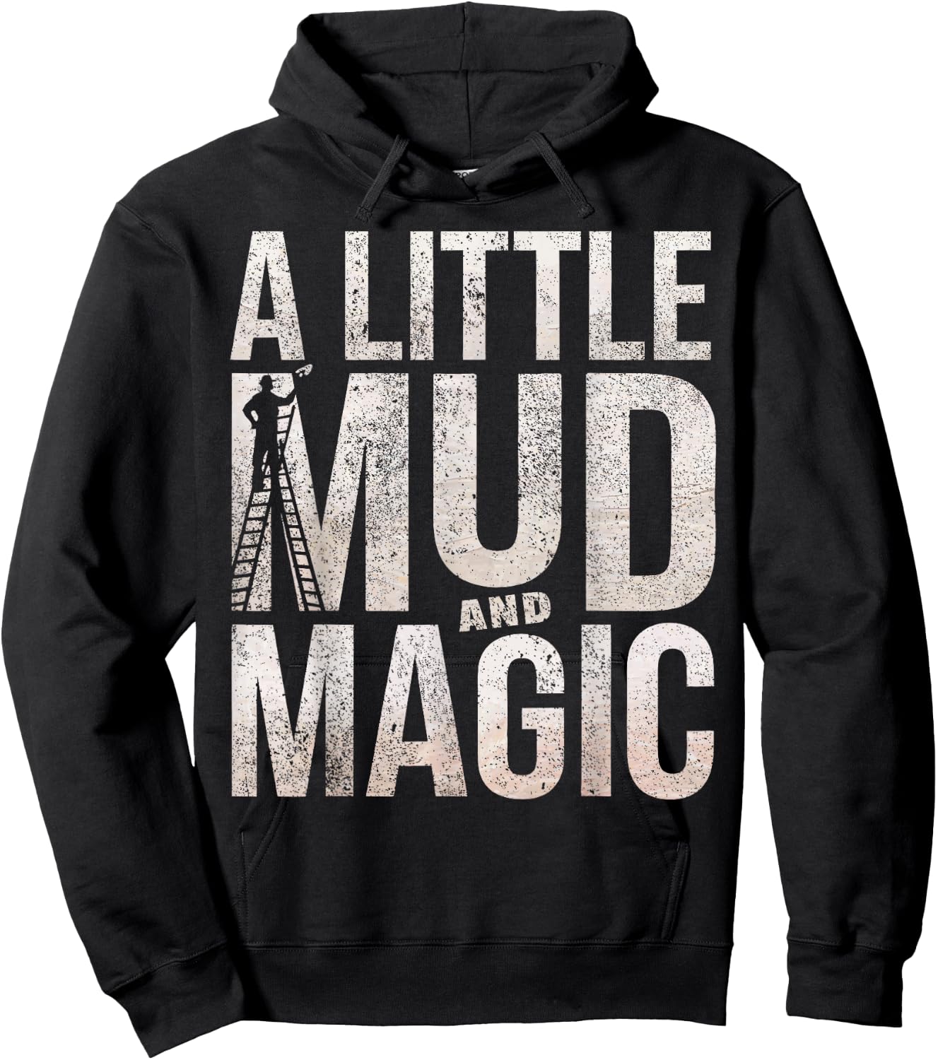 Drywaller Humor Mud Magic Drywall Finisher Hoodie - Hoodie | Black