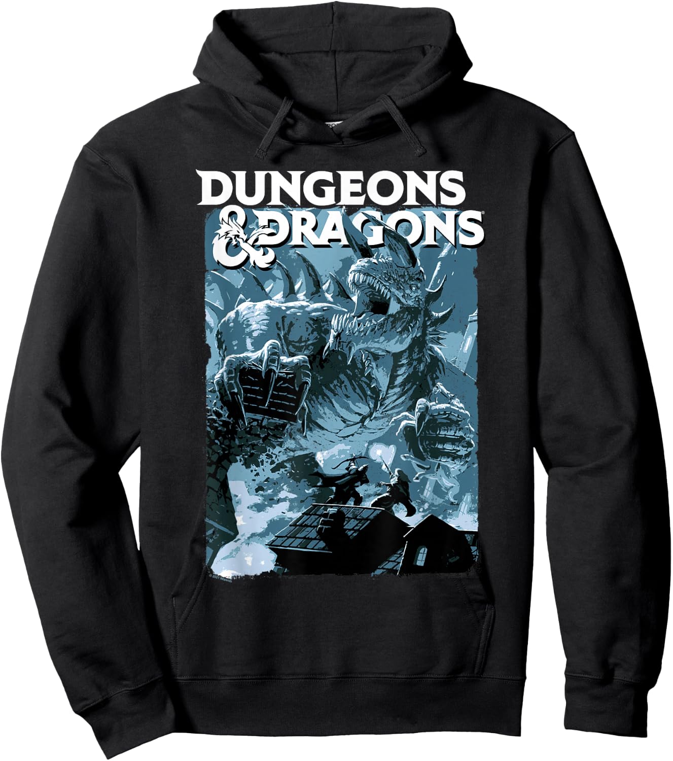 Dungeons & Dragons Tarrasque Design Hoodie - Hoodie | Black