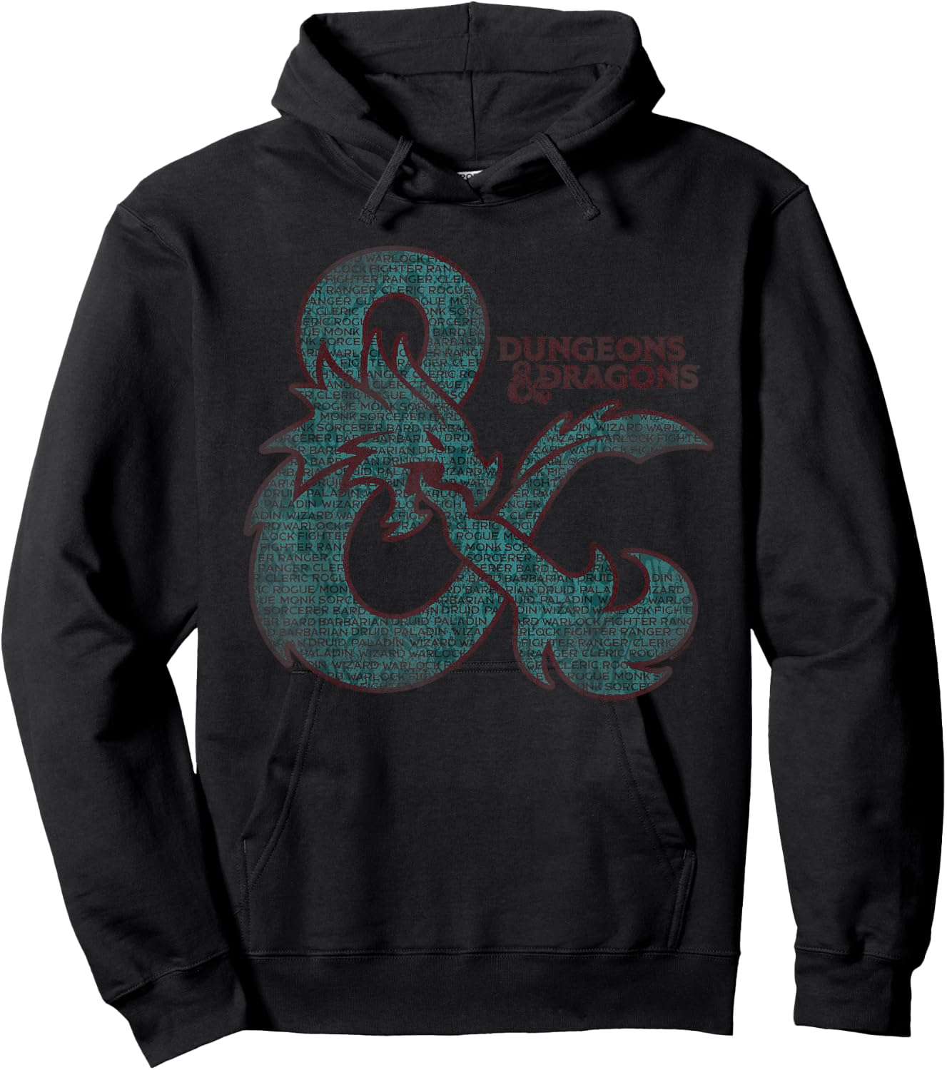 Dungeons & Dragons Classes in an Ampersand Logo Hoodie - Hoodie | Black