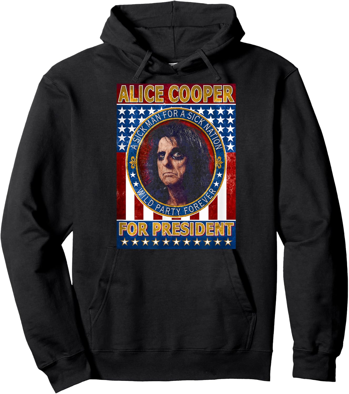 Alice Cooper - Alice Cooper for President Small Hoodie - Hoodie | Black