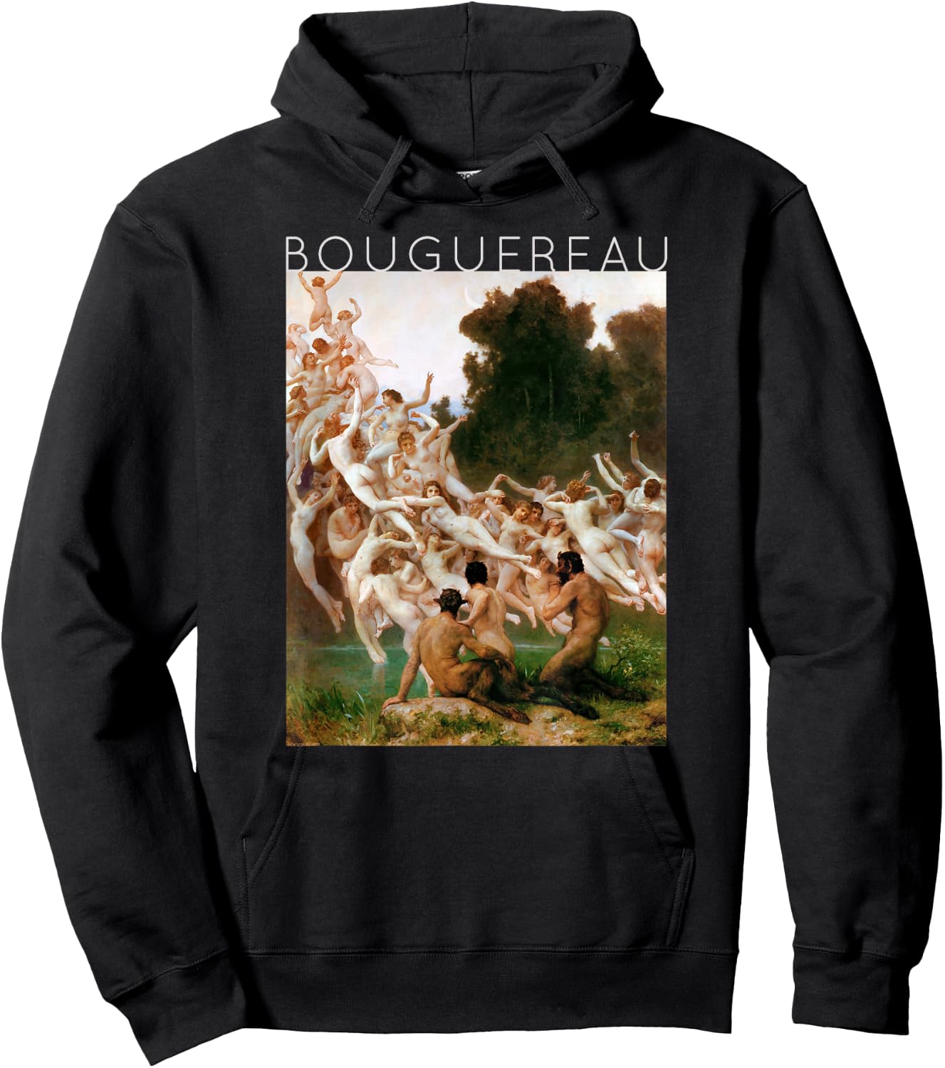 William-Adolphe Bouguereau - The Oreads - For Artists Hoodie - Hoodie | Black