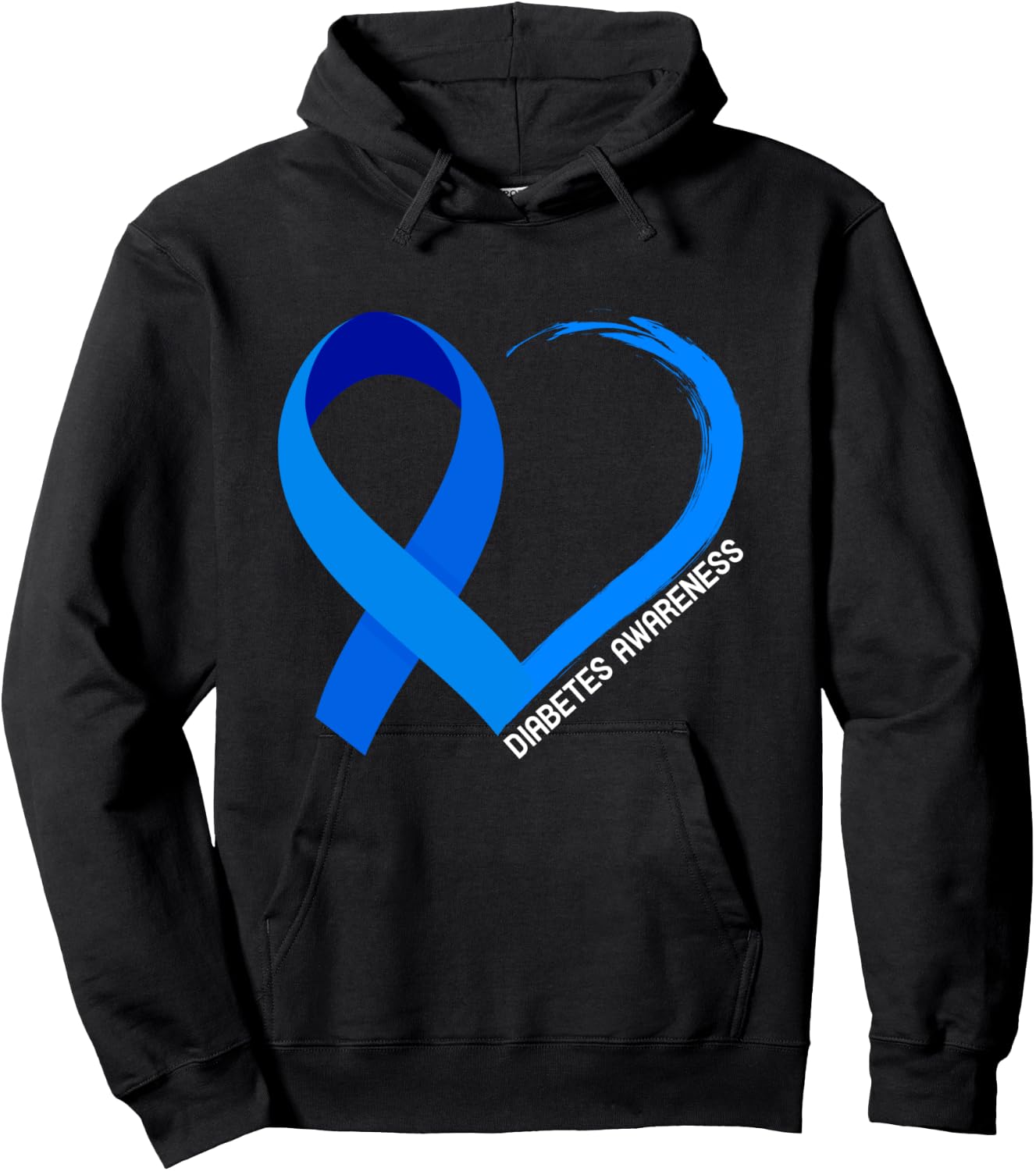 World Diabetes Day 2022 Type 1 Type 2 Diabetes Awareness Hoodie - Hoodie | Black