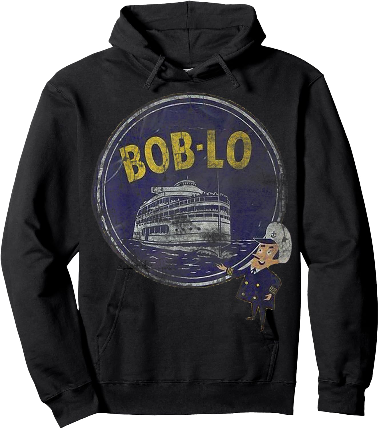 Vintage Retro Classic Cute Detroit Boblo Island Hoodie - Hoodie | Black