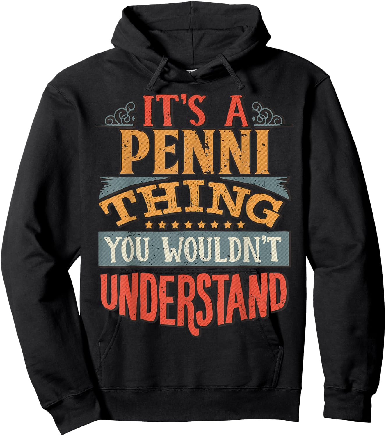 Penni Name Hoodie - Hoodie | Black