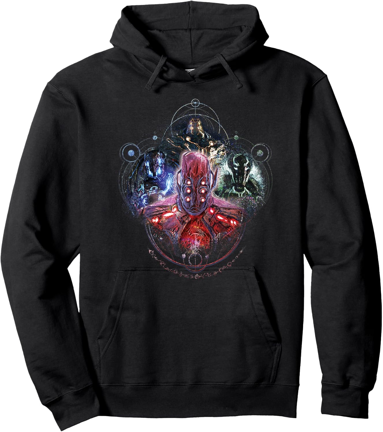 Marvel Eternals Celestials Group Shot Portrait Hoodie - Hoodie | Black