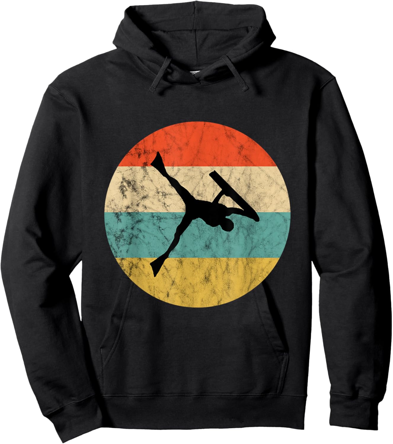 Bodyboarder Vintage Retro Sunset Surfing Bodyboard Surfer Hoodie - Hoodie | Black