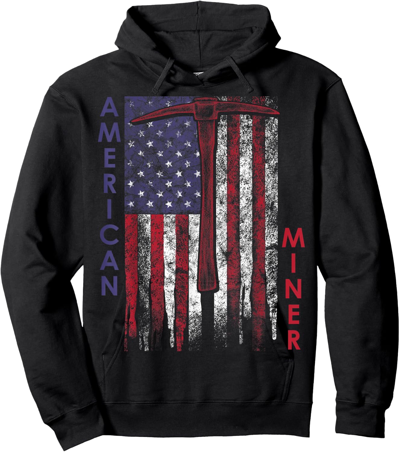 American Miner Patriot Gold Mining Hoodie - Hoodie | Black