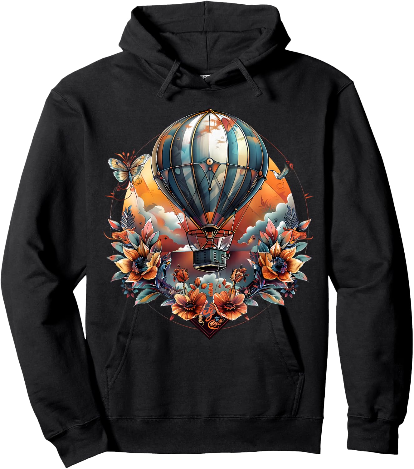 Hot Air Balloon Ride Festival Hot Air Ballooning Hoodie - Hoodie | Black