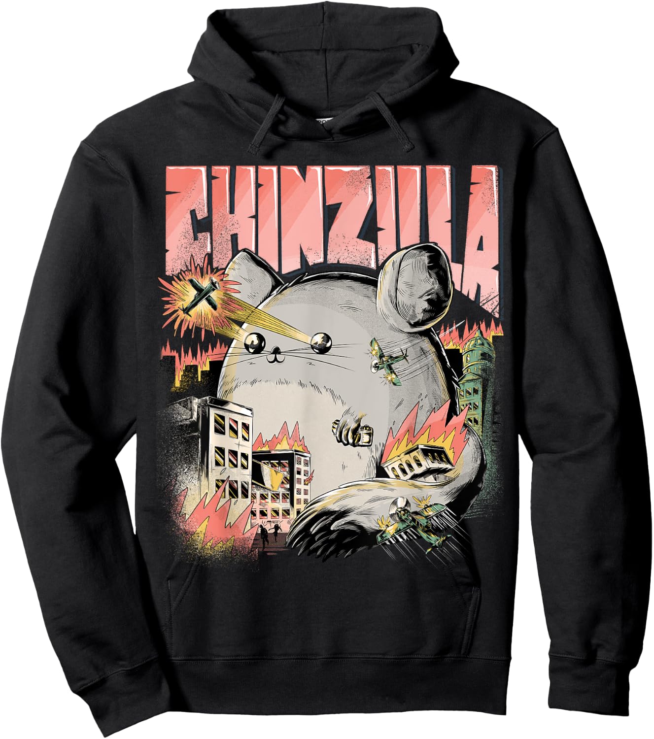 Funny Chinzilla Funny Chinchilla for Chinchilla Holder Hoodie - Hoodie | Black