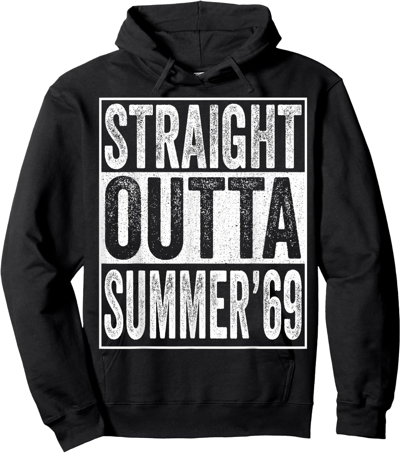 Straight Outta Summer 1969 50th Birthday Gifts 50 Years Old Hoodie - Hoodie | Black